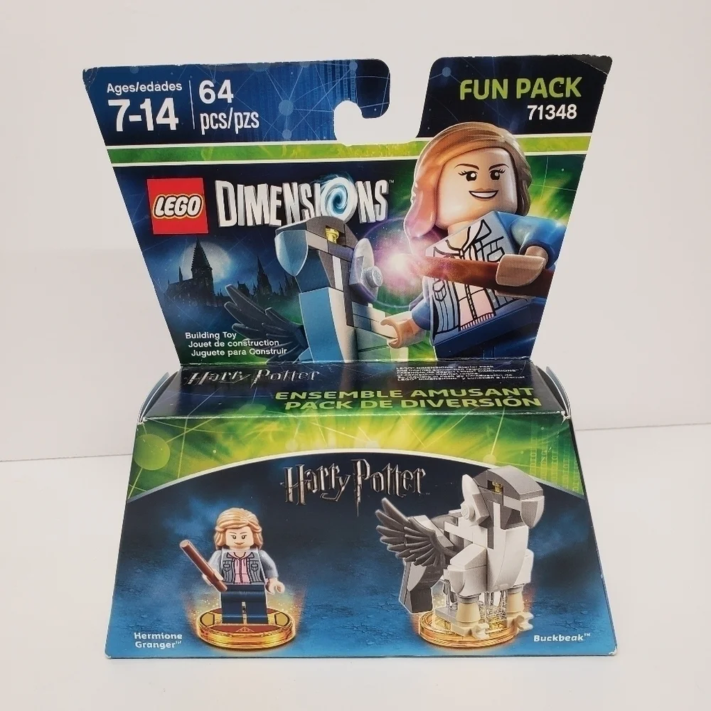 Lego Dimensions Harry Potter Fun Pack Hermione Granger Buckbeak Figs 64 Pieces